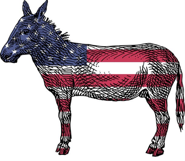 The Democratic Party uses a donkey as it's mascot because one of it's most famous members, Andrew Jackson, was called a Jackass by his critics during the election of 1828. He decided to run with it, and the donkey, or "ass," became the symbol of the party.