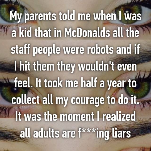 ridiculously creative lies told by parents