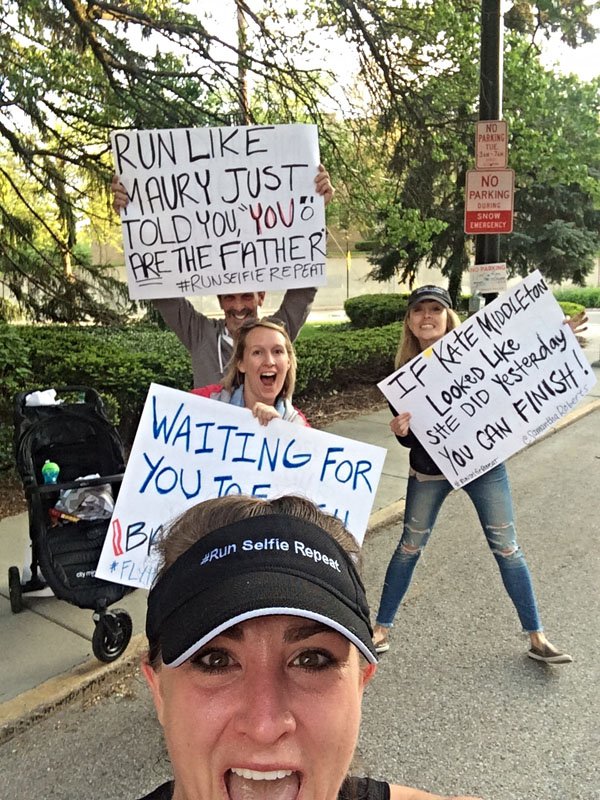 Motivational marathon signs that go the extra mile