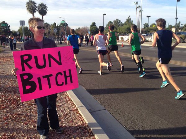 Motivational marathon signs that go the extra mile