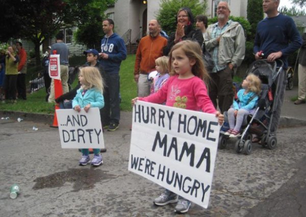 Motivational marathon signs that go the extra mile