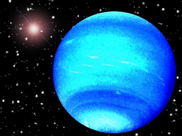 Gliese 436 b is a Neptune-sized exoplanet located about 33 light-years away in the constellation Leo. Astronomers believe that it embodies exotic states of water that causes its surface to be covered in burning ice. The pressure on the planet forces the ice to stay solid, but the extreme surface temperature of 570° F (300° C) superheats the water, causing it to come off as steam.