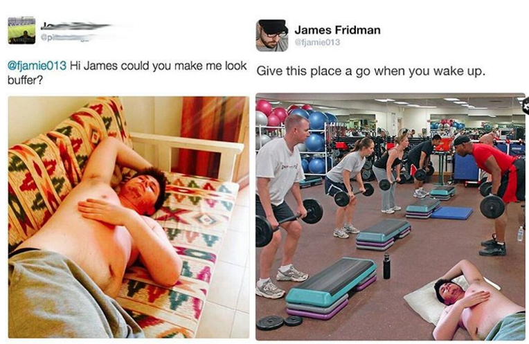 james friedman photoshops - James Fridman ofjamie013 Hi James could you make me look Give this place a go when you wake up. buffer?