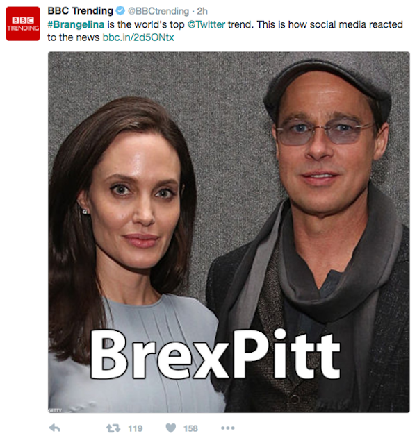 Brad Pitt and Angelina Jolie file for divorce, Twitter collapses under #Brangelina