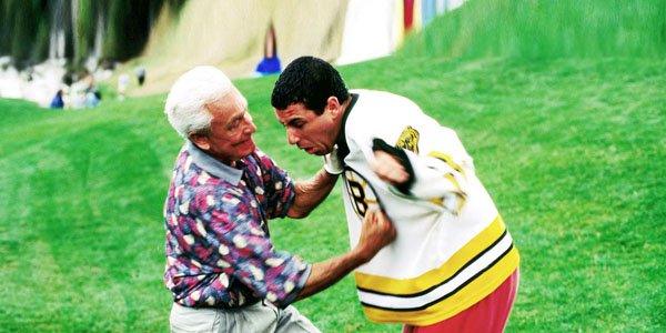 Happy Gilmore.
Bob Barker wasn’t sure if he wanted to be in the movie. When he learned that he was going to win the fight with Adam Sandler, he accepted the role.