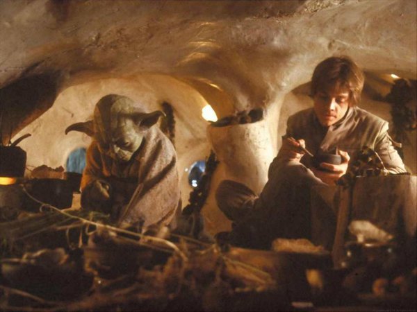 Star Wars ep 5 – The Empire Strikes Back.
Mark Hamill had to bang his head 16 times on the ceiling of Yoda’s hut before Irvin Kershner was satisfied.