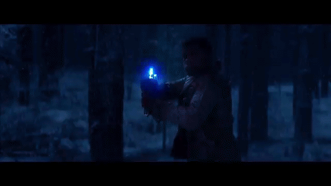 Star Wars ep 7 – The Force Awakens.
The lightsaber battles are choreographed to be distinctly different from the ones in the first and second trilogies. Rather than the flashy, Force-assisted moves in the prequels or the formalized, kendo-like movements of the original trilogy, the fights are staged to appear less rehearsed, and more brutal and realistic. According to John Boyega and others, this was a deliberate choice to reflect the characters’ inexperience with lightsabers as a weapon. Kylo appears to have had little experience in formal dueling and both Finn and Rey pick up lightsabers and use them with no training at all.