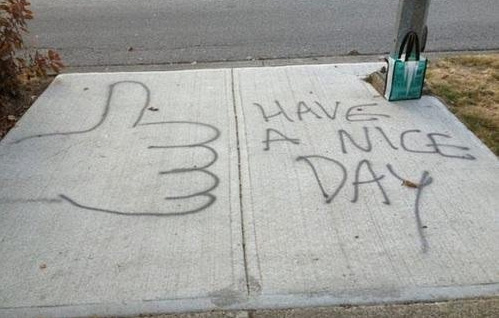 Silly Pieces of Grafitti You Will Only See In Canada