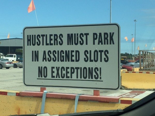 car - Hustlers Must Park In Assigned Slots No Exceptions!