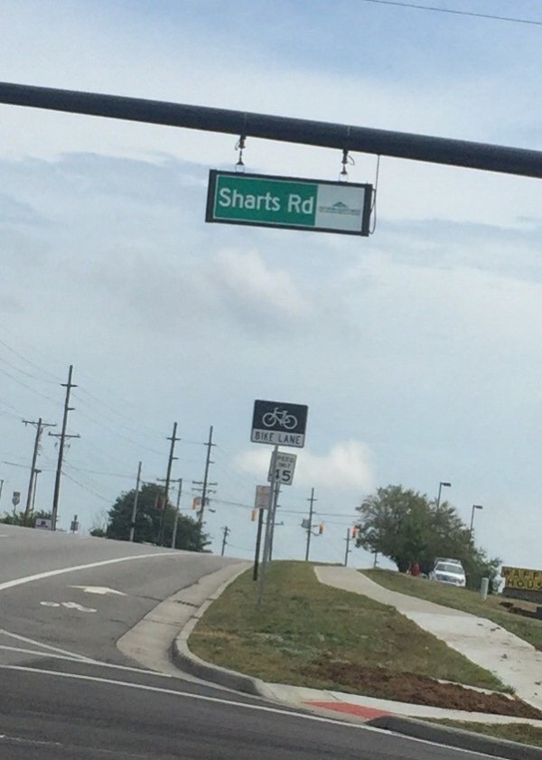 lane - Sharts Rd Bike Lane