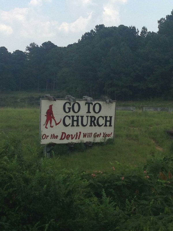 nature reserve - Go To A Church Or the Devil Will Get You!