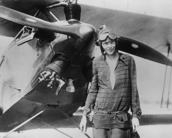 When Amelia Earhart first saw a plane, she described herself as “indifferent toward the thing with rusty wire and wood.”