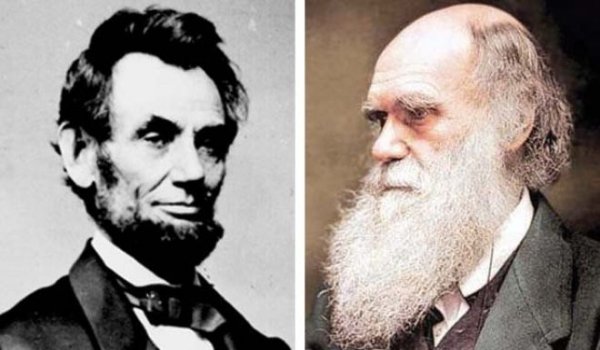 Speaking of Lincoln, he was born on the same day as Charles Darwin on February 12, 1809.