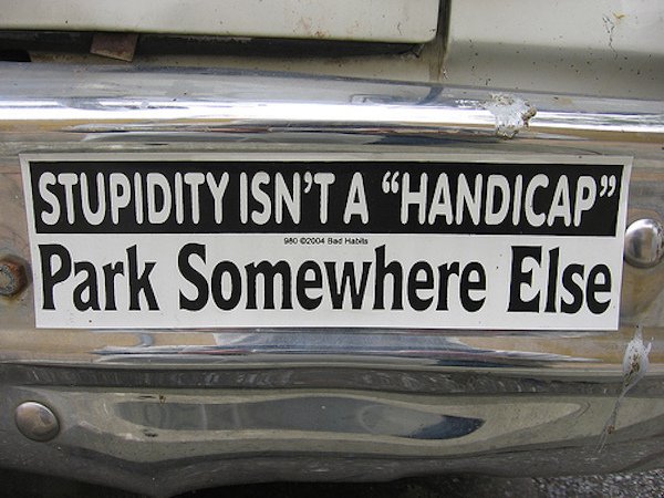 There are regular bumper stickers, then there are these masterpieces