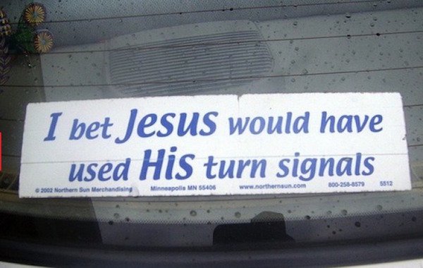 There are regular bumper stickers, then there are these masterpieces