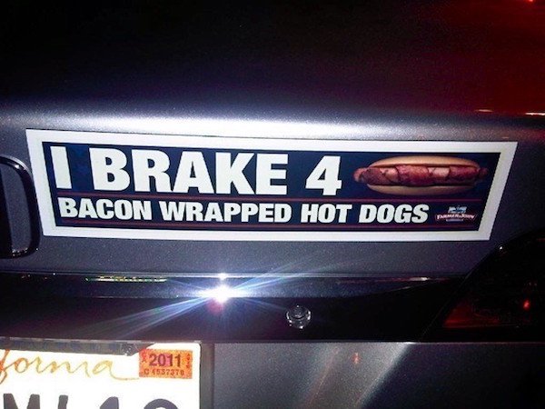 There are regular bumper stickers, then there are these masterpieces