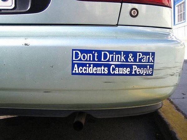 There are regular bumper stickers, then there are these masterpieces