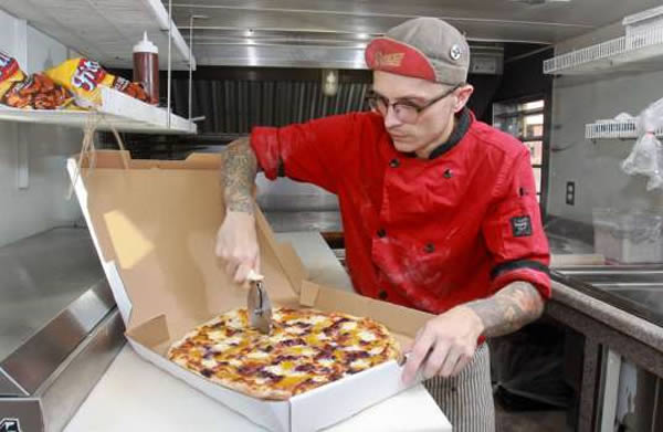 As part of its annual customer appreciation party in 2014, the Pi Pizza food truck offered its most fanatical fans free pizza if they agreed to get a pizza-themed tattoo permanently etched onto their skin.

The year before,  fans of Calleo's Pizza could get a pizza-related tattoo In return for a free slice a day,  each day that his truck was open. 