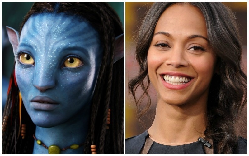 Zoe Saldana.
Zoe Saldana played the role of Neytiri in "Avatar" but some people don't know that. While the movie is animated there still was the need for people to play certain roles. If you want to talk about unrecognizable this is a perfect example!

Saldana had already done a fantastic transition in the Star Trek remake so she was a perfect choice. She's going to return for the role in the upcoming "Avatar" sequels.