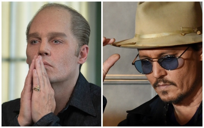Johnny Depp.
When Johnny Depp took on the role of mobster Whitey Bulger in "Black Mass," he obviously needed to change his appearance.

He needed to have an older look and it took twenty-two hours to get him right. The work could only be done one time so he had to get everything right before it came off.