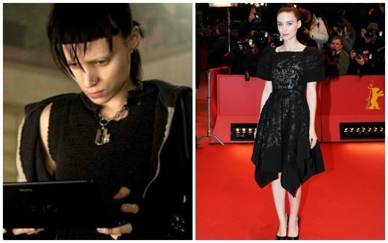 Rooney Mara.
When Rooney Mara took on the role of Lisbeth Salander in "The Girl With the Dragon Tattoo," she had to undergo a lot of work. Part of her head was shaved and what was left was dyed black. She also had to get rid of her eyebrows and get several piercings, including her nipples. Talk about giving your all to a role!