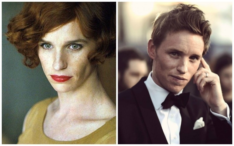 Eddie Redmayne.
Eddie Redmayne had a very hard role in "The Danish Girl." He was playing a transgender person and it obviously took a lot of hard work to make the transformation. It worked out well because he was nominated for an Oscar for his role.