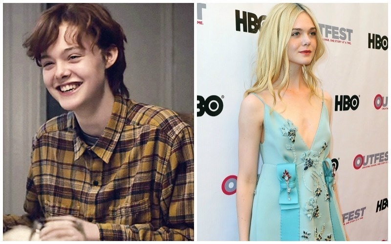 Elle Fanning.
Talk about a transformation! Elle Fanning is totally unrecognizable in "About Ray." She plays the main character, "Ray", who is a transgender teen going through life. To fit into character she had to wear a short wig and bind her chest.