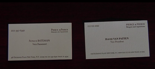 Everyone’s business card in the movie reads “Vice President.”