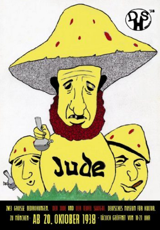 This anti-Semitic propaganda book translates to "poisonous mushroom" and is still available for purchase in 2016.