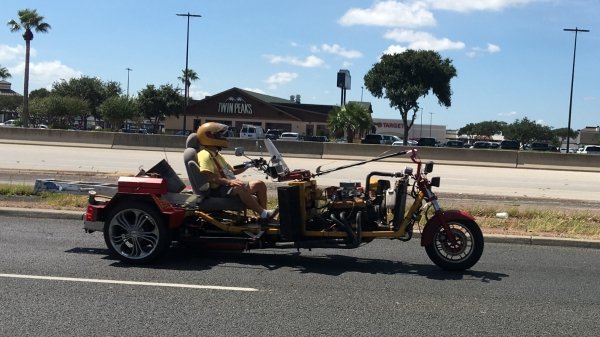 You see the strangest cars on the road nowadays