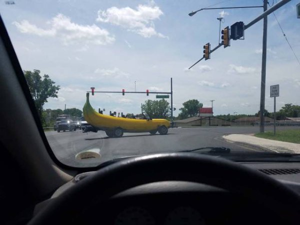 You see the strangest cars on the road nowadays