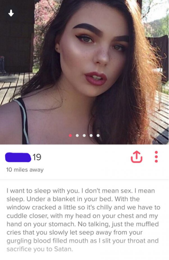 Tinder Profiles That Have Ulterior Motives to Meeting You