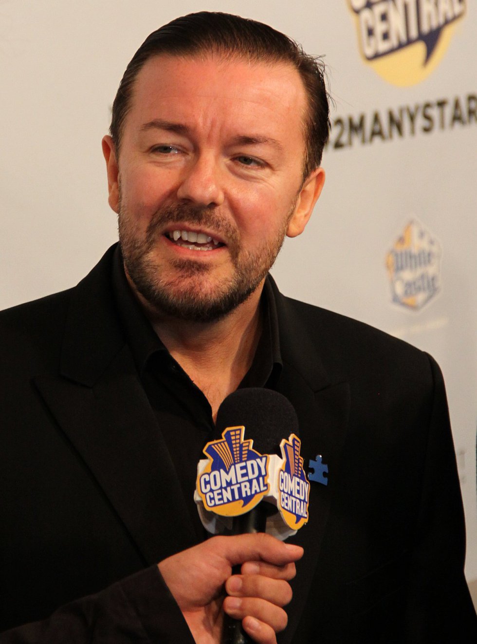 British comedian Ricky Gervais likes to paint landscapes and cityscapes in his free time, and is a big fan of art history.