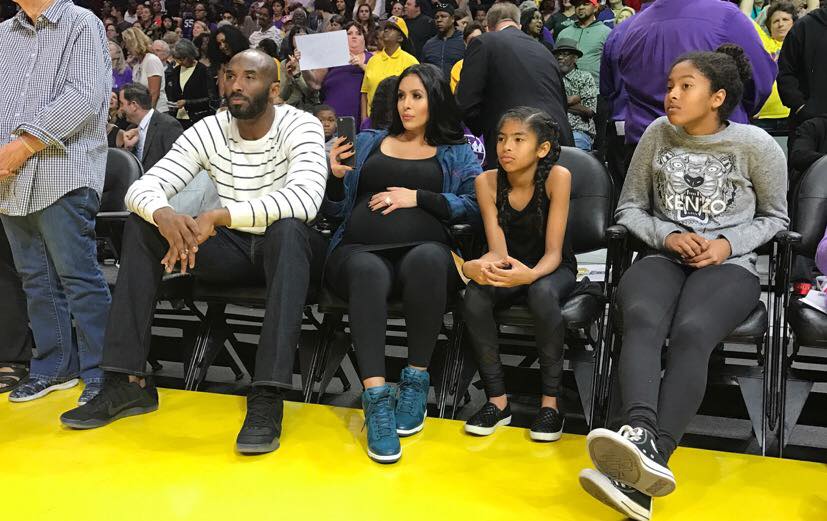 Kobe and family in attendance for game 4 of the WNBA Finals