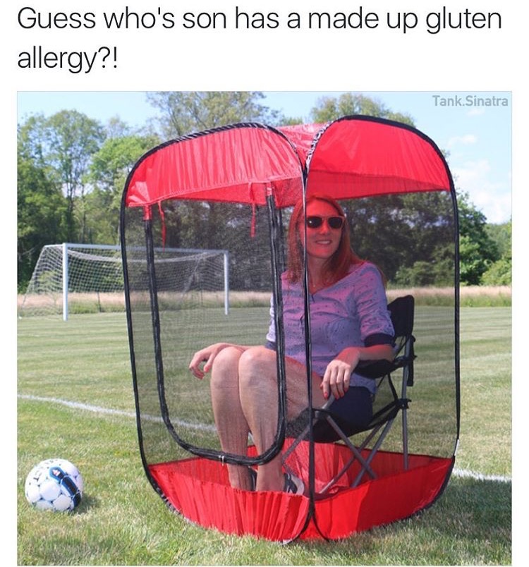 memes - soccer mom meme - Guess who's son has a made up gluten allergy?! Tank Sinatra