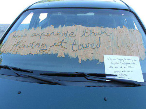 Passive Aggressive Notes Were Left for Jerks Who Don't Know How To Park