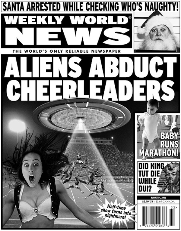 ridiculous headlines about aliens may just make you question their existence