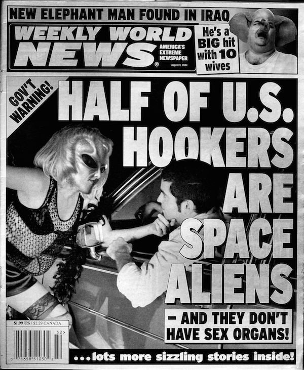 ridiculous headlines about aliens may just make you question their existence