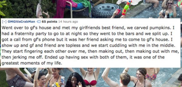 People Share Past Sex Experiences That Were Essentailly Porn Plots