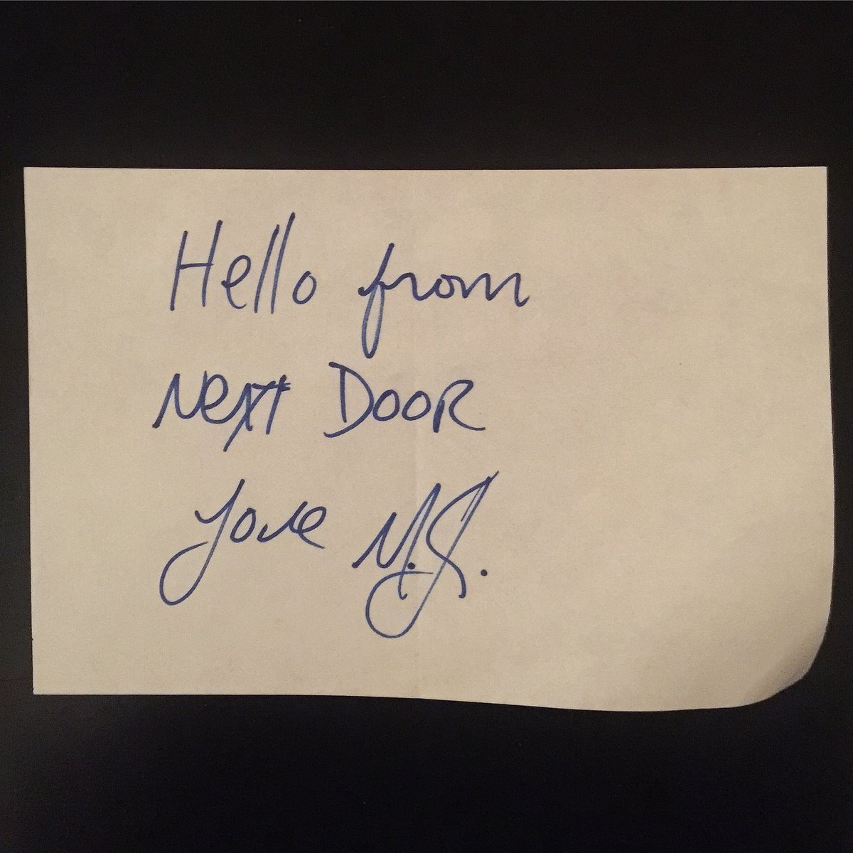 A note Michael Jackson slipped under “Weird Al” Yankovic’s door in 1989 when they were recording at the same studio