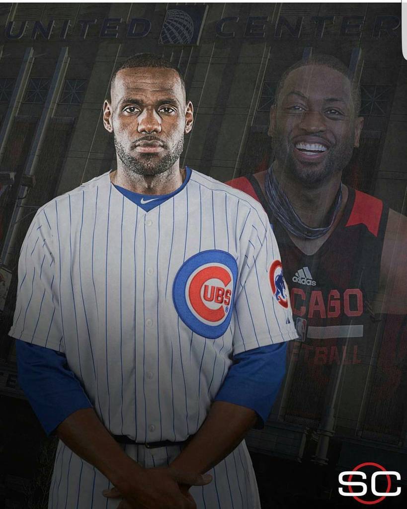 Dwyane Wade – The Price LeBron pays for Cleveland Blowing a 3-1 Lead.

Yes sir!!! A bet is a bet. @kingjames I thank you in advance for being a good sport about this one bud!!! Oh and I can’t wait to see what kind of WINE you’re sending as well. #winningfeelsgood #ThankyouCubbies