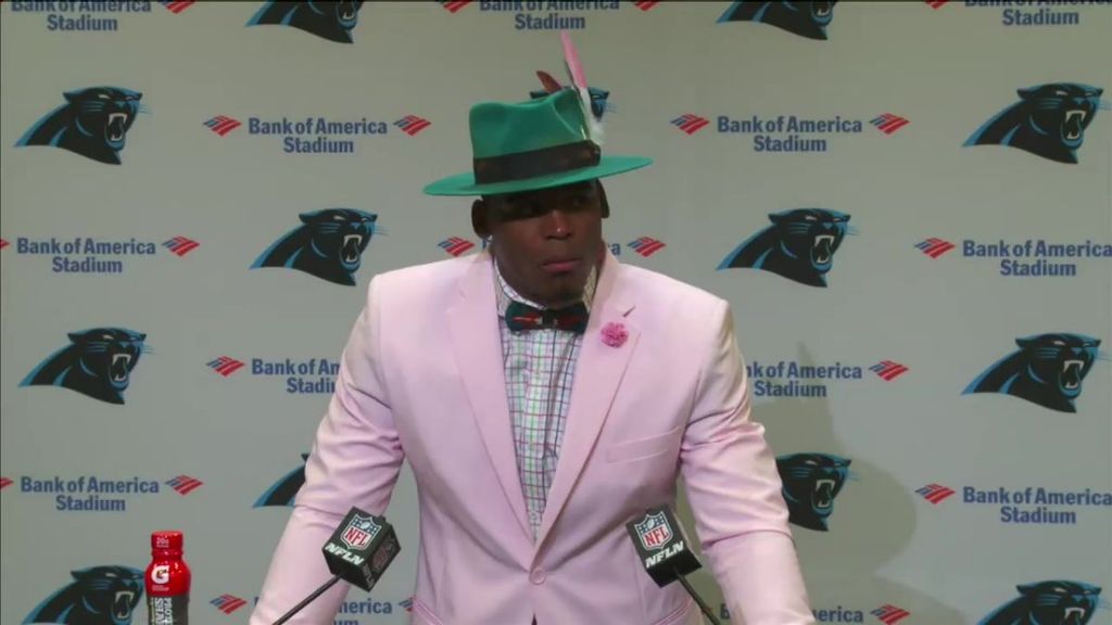 Cam Newton Press Conference Outfit