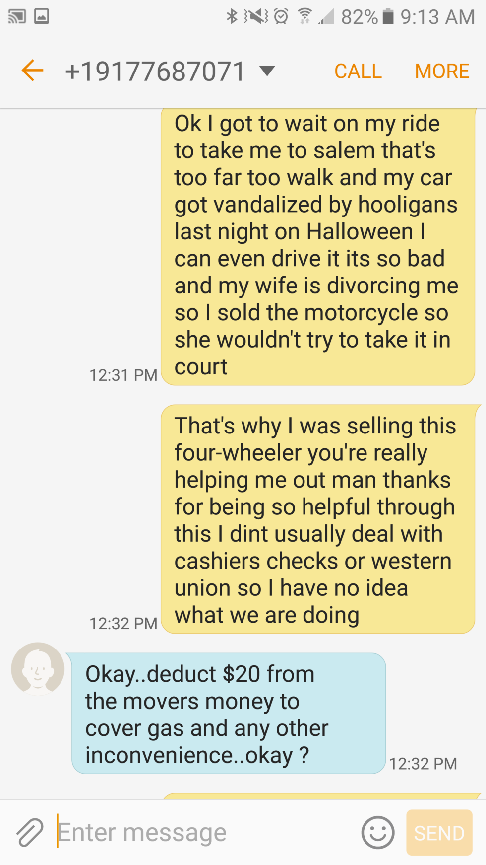 Craigslist scammer gets taken for a ride, and deservedly so