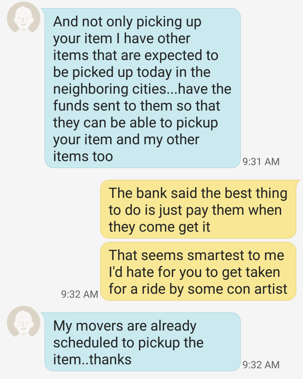 Craigslist scammer gets taken for a ride, and deservedly so