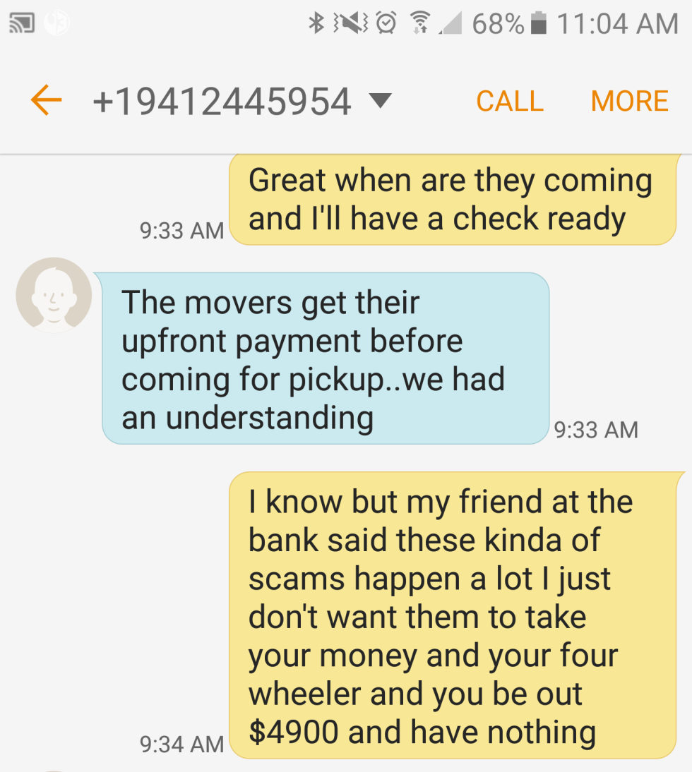 Craigslist scammer gets taken for a ride, and deservedly so