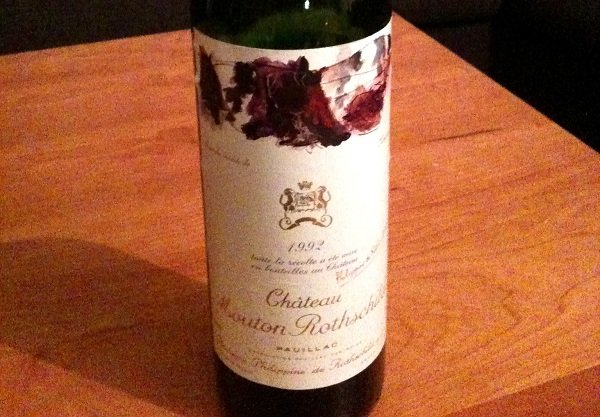 Chateau Mouton Rothschild 1945.
The bottle of wine was sold for $310,700 in February 2007.