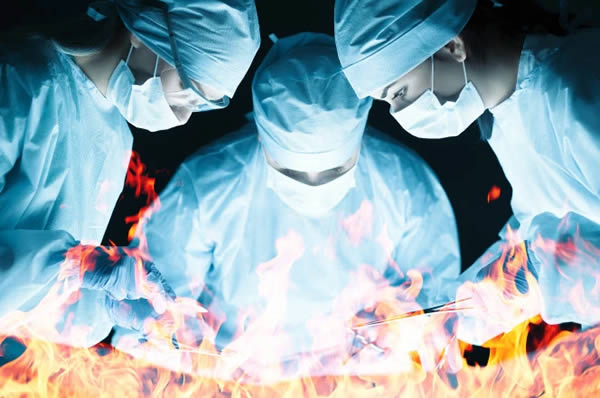 It's the sort of fire starting stinker that may have the power to make even Stephen King cringe in horror. A female patient in her 30s suffered severe burns during a surgical procedure performed at Tokyo Medical University Hospital in April 2016. Reportedly, doctors had been using a laser near the woman's cervix when she let out a fart. The laser then ignited the gas she released which caused a fire, engulfing the woman's body, particularly her waist and legs. In a report published in October 2016 by the hospital, a committee of outside experts ruled out any other potential causes, such as other flammable materials in the operating room.