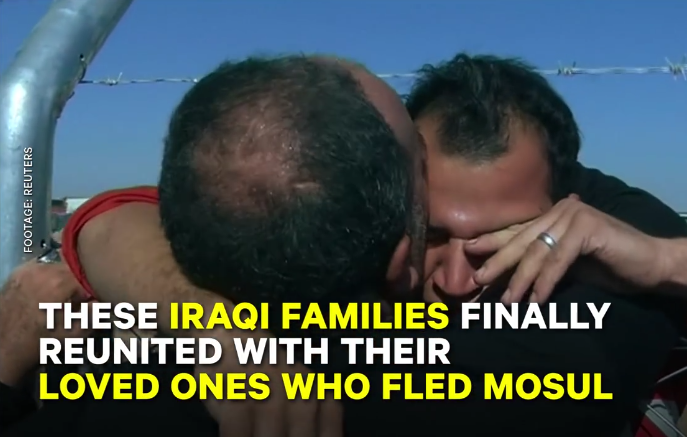 Iraqi Families Reunite at Refugee Camp