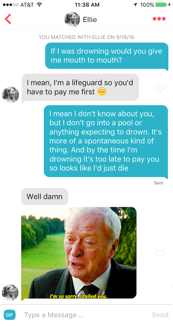 Guy shares hilarious collection of 'successful' Tinder pick up lines