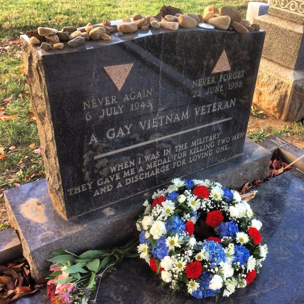 Grave of a gay Vietnam War veteran